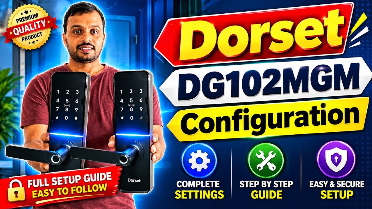 Dorset smart locks configuration || Dorset DG102MGM demo video ||
