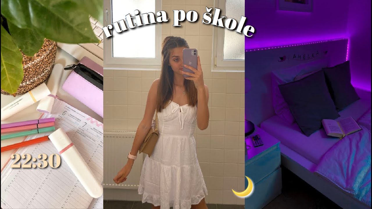 VEČERNÍ rutina po STŘEDNÍ ŠKOLE | Amy's World