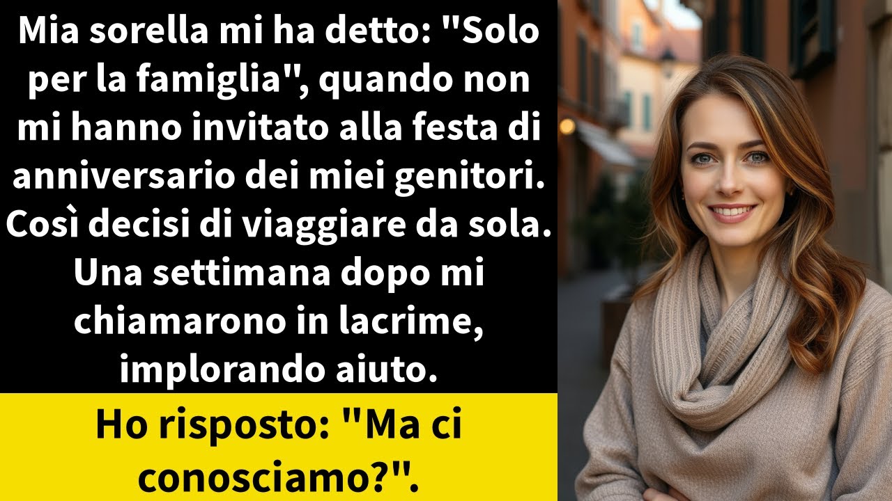 Mia sorella mi ha detto: 