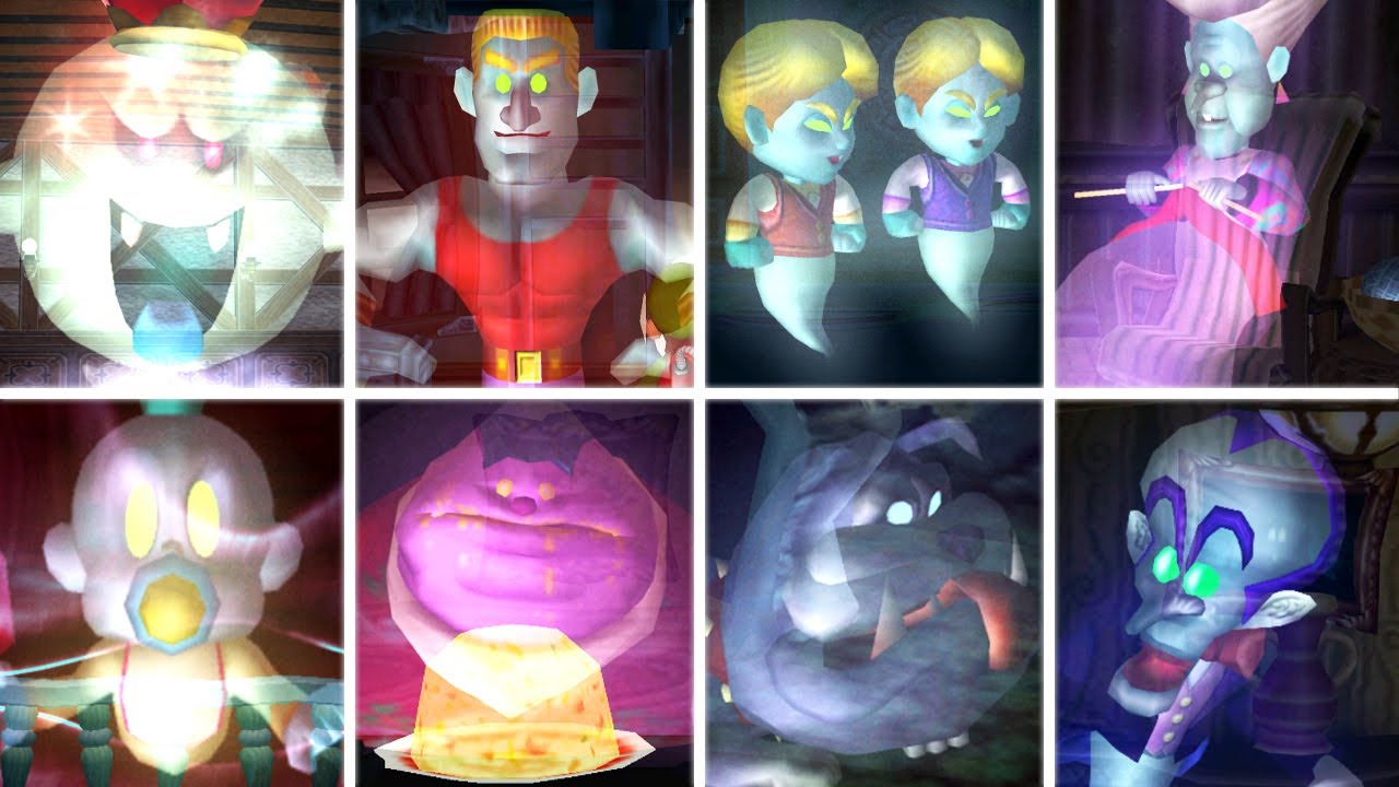 Luigi's Mansion - All Bosses (No Damage)