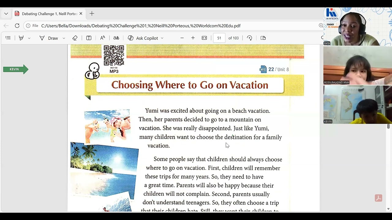 KIMENGLISH - MS BELLA - Rosy & Kevin (WEEK 70)