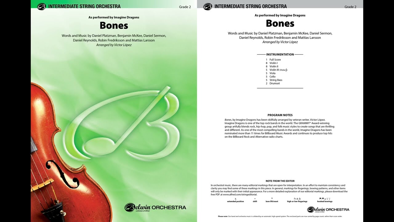 Bones, arr. Victor López – Score & Sound