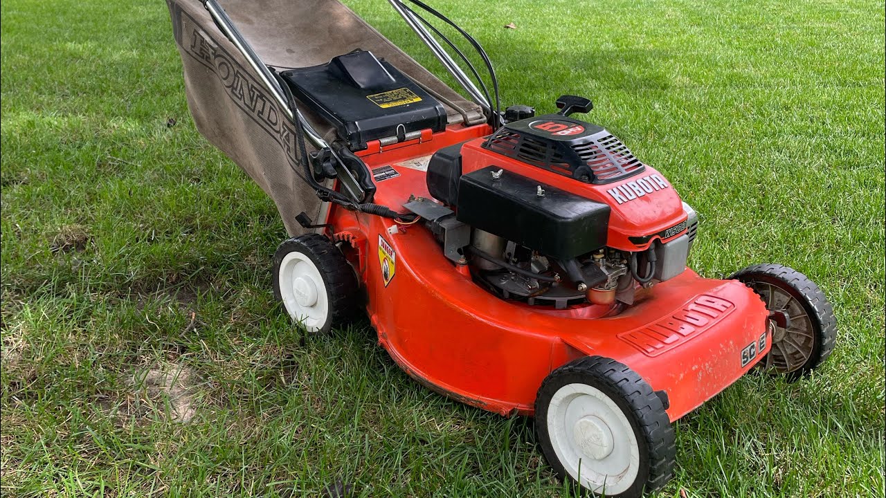 Vintage Kubota W5021 walk behind mower