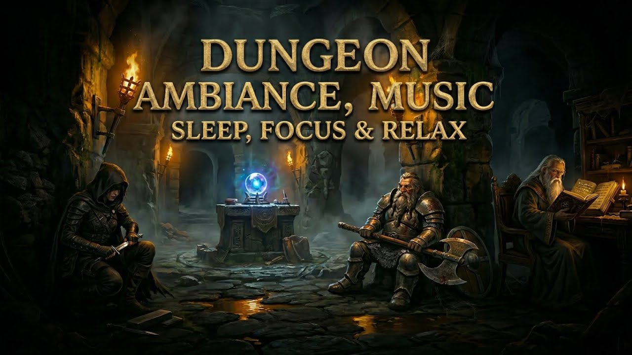 The Forgotten Chamber | Cozy Dark Fantasy Ambiance • Sleep • Study • Relax