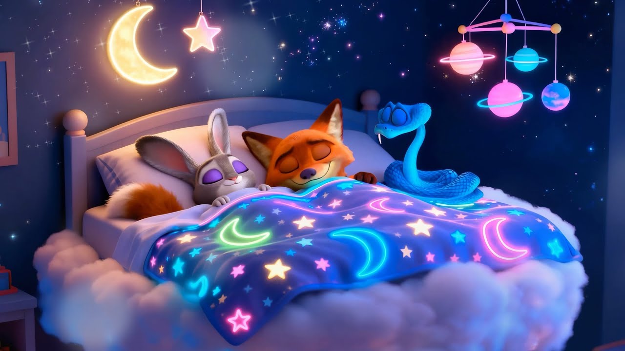 Sleep Better in 3 Min 💤 Calm Night Sleep with Judy, Nick & Gary in Magical Space 🪐