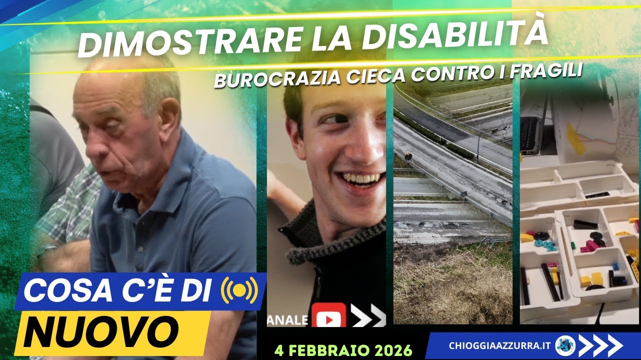 COSA C'È DI NUOVO, IL NOTIZIARIO DI CHIOGGIA AZZURRA DI OGGI, Mercoledì 4 febbraio, 2026