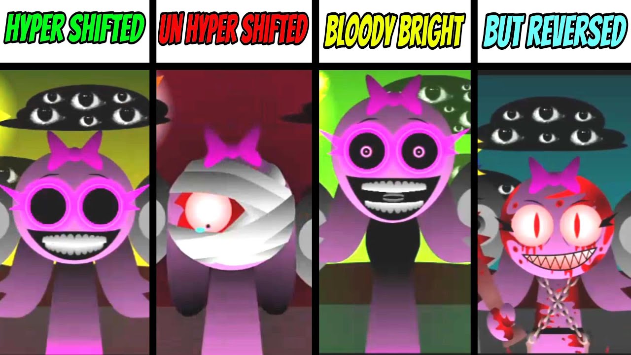 Incredibox Sprunki Hyper Shifted – Un Hyper Shifted Vs P#4 Bloody Bright Vs P#3 But Reversed