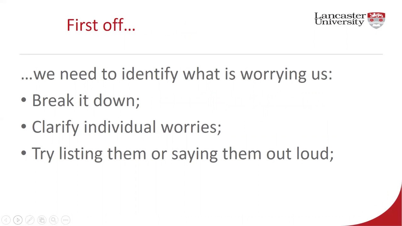 Five Minute Fix &ndash; Worry Management