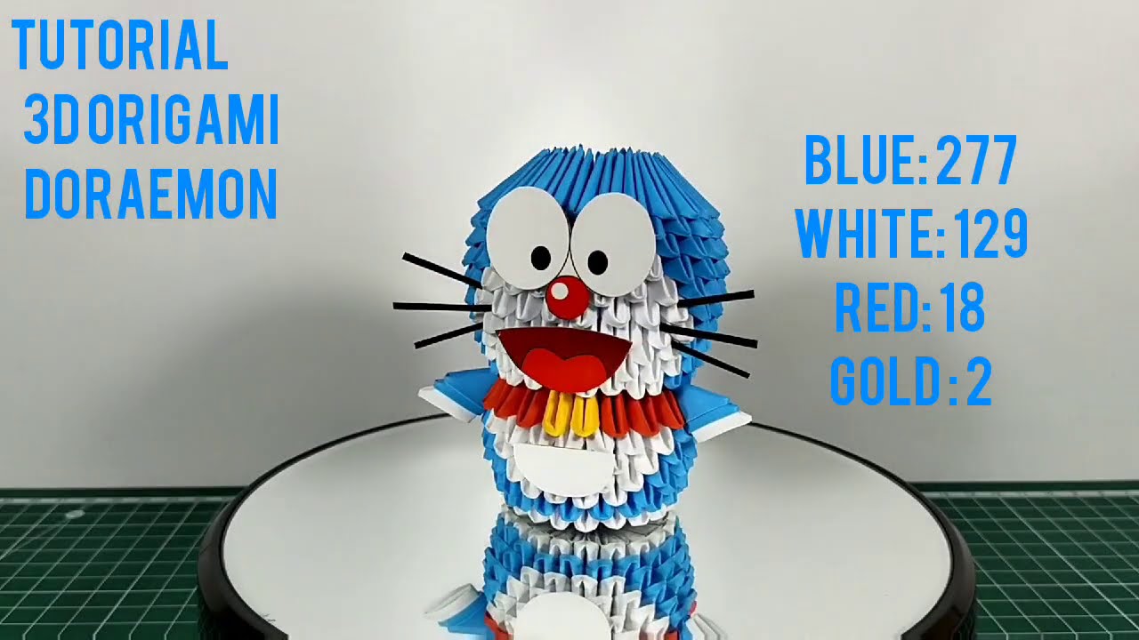 Tutorial 3D Origami - Doraemon