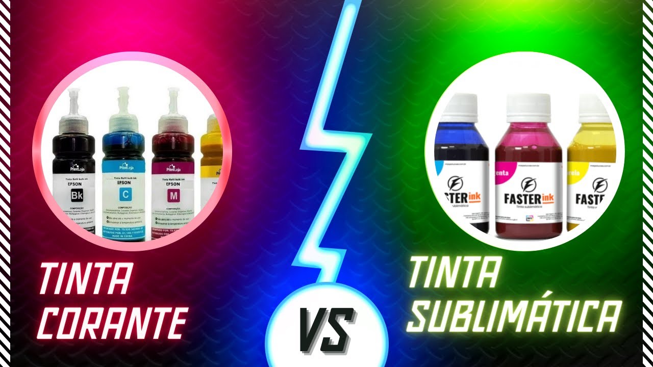 Tinta Corante X Tinta Sublimática: Diferenças e Quando Usar