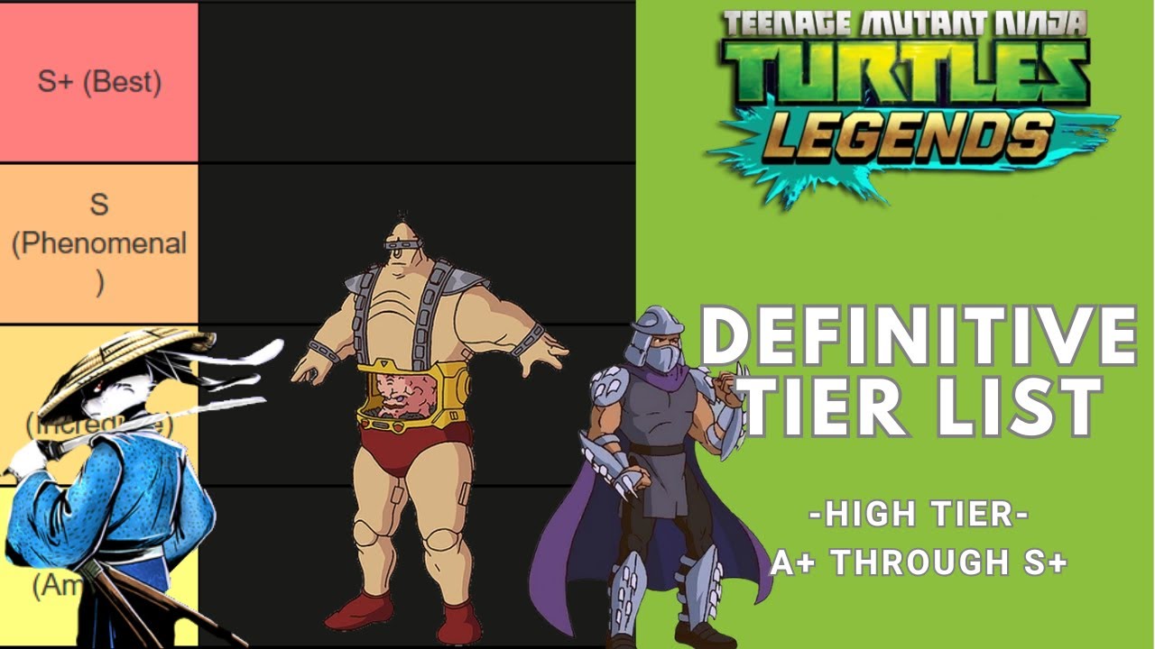 DEFINITIVE TIER LIST - HIGH TIER | TMNT Legends