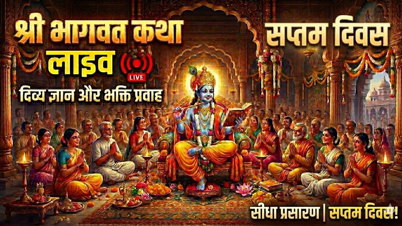 Live. श्रीमद् भागवत कथा ज्ञान यज्ञ सप्त दिवसीय अनुष्ठान Vedik Puja & Anushthan