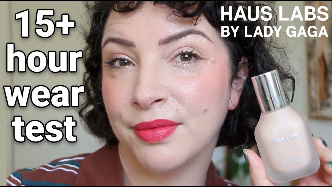 Тест и обзор тональной основы Haus Labs Triclone Skin Tech Foundation на износостойкость