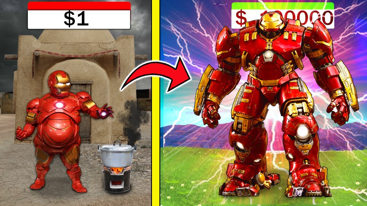 $1 থেকে $1000000 Ironman এর সুইট আপগ্রেড ! GTA 5
