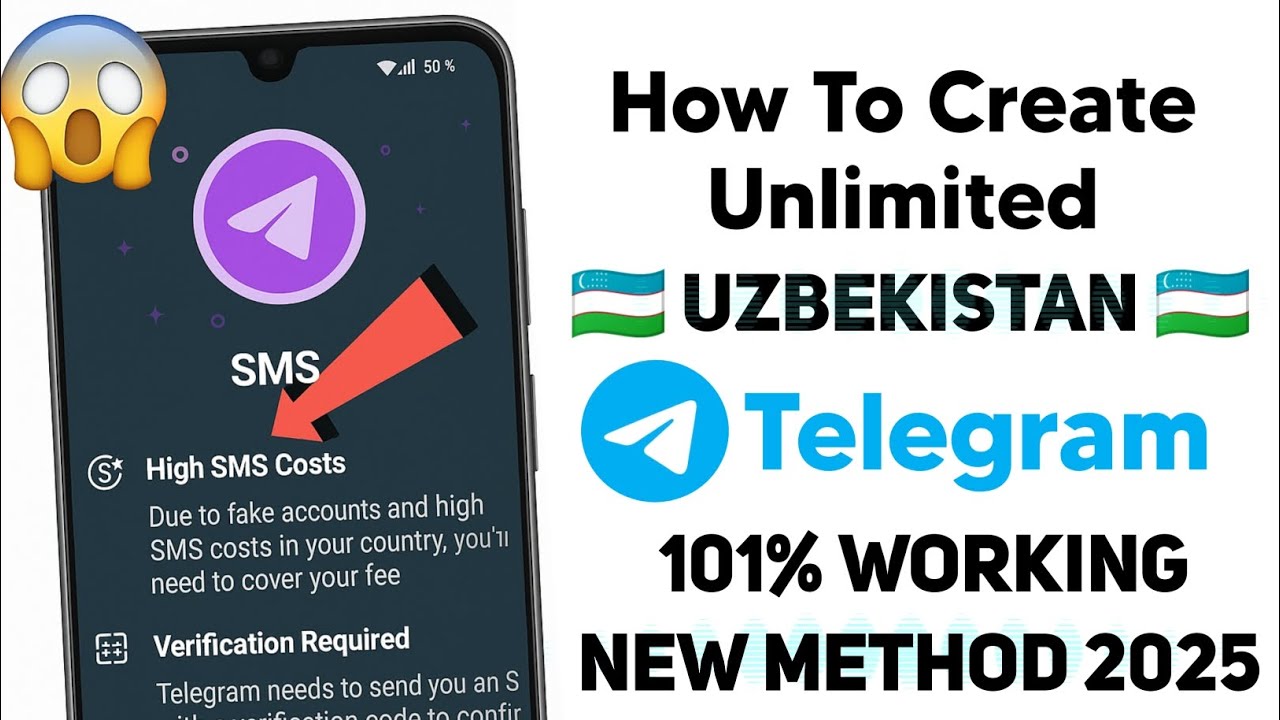 🔥 How to Create Unlimited Telegram Accounts in Uzbekistan 🇺🇿 | 100% Working New Method 2025 🚀