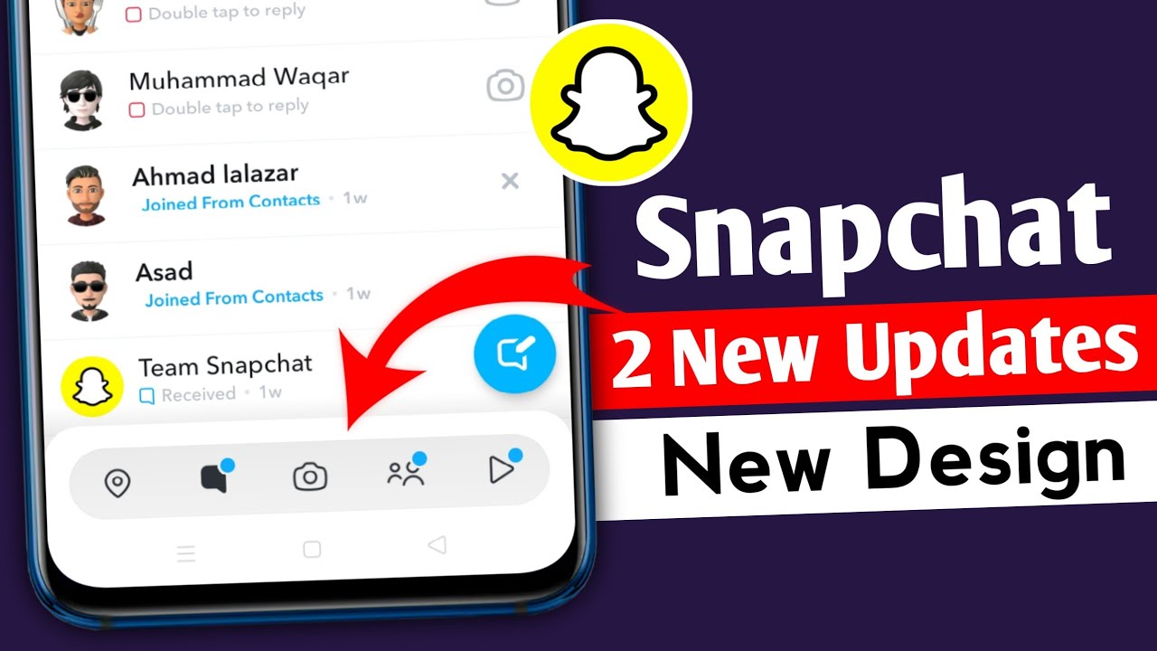 Snapchat 2 new updates | Snapchat navigation bar redesign | Generative Profile backgrounds