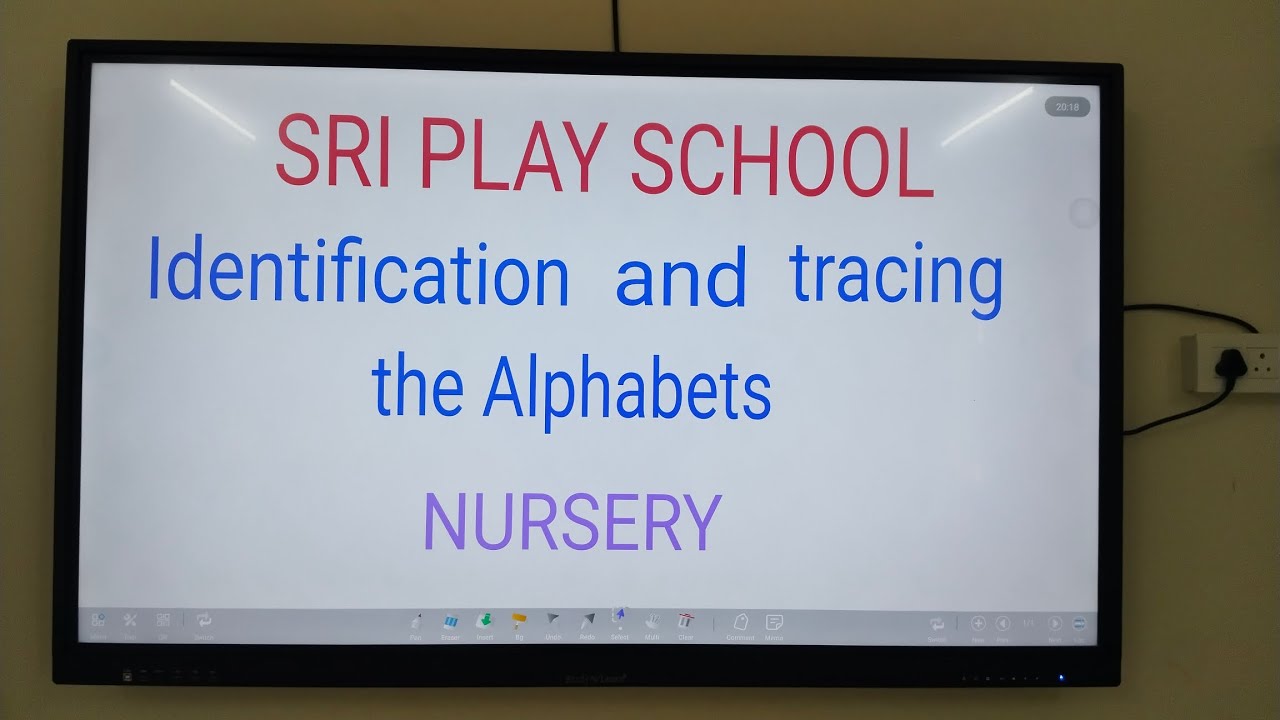 Fun with tracing alphabets.. identification of Alphabets..#sriplayschool #1million 