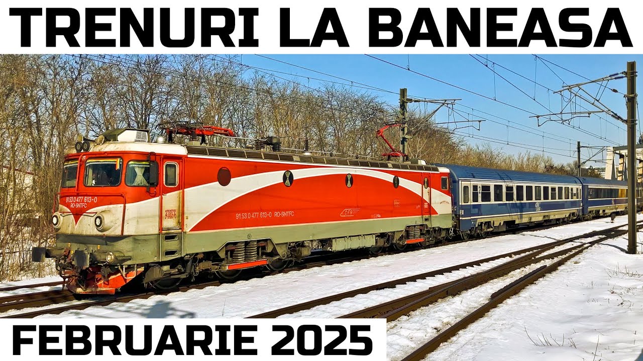 Trenuri la Bucuresti Baneasa-Trainspotting in Bucharest-Bahnverkehr im Bukarest