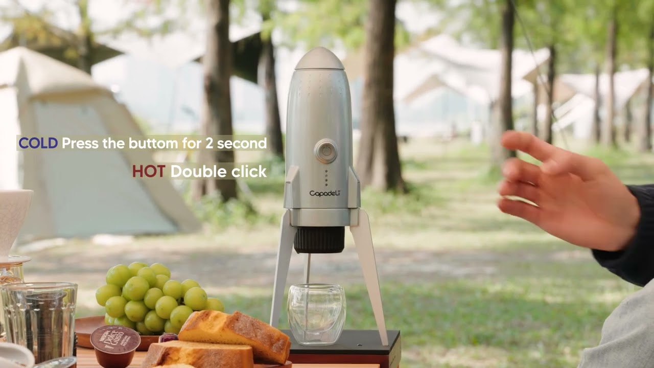 Преносима кафемашина Rocket 3в1, съвместима с капсули Nespresso, капсули Dolce Gusto и мляно кафе, 7