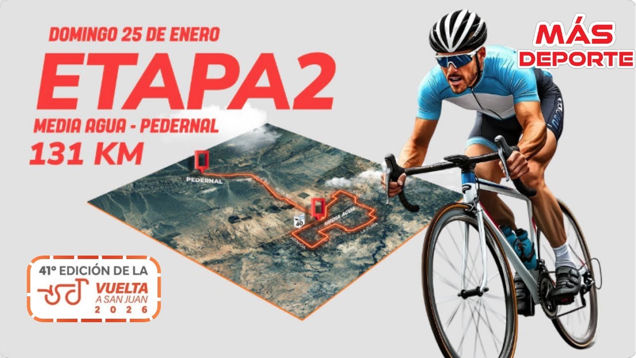 VUELTA A SAN JUAN 2026 I ETAPA 2 I MEDIA AGUA - PEDERNAL I CICLISMO