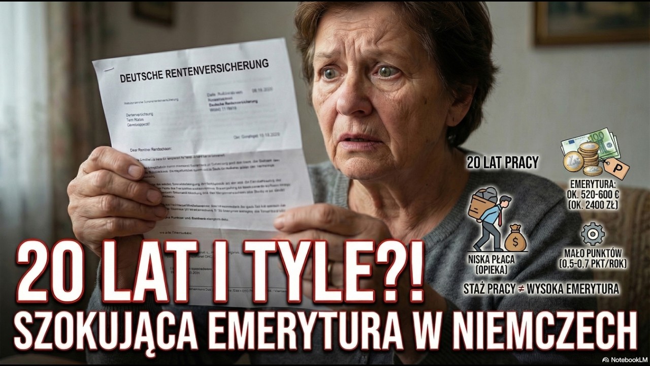 600 euro za 20 lat pracy?! 🇩🇪 Szokująca prawda o emeryturze w Niemczech.