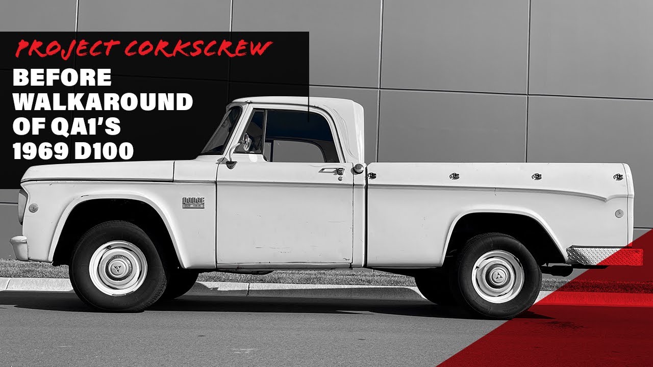 Project Corkscrew: Pre-Build Walkaround of QA1's 1969 Dodge D100 Sweptline