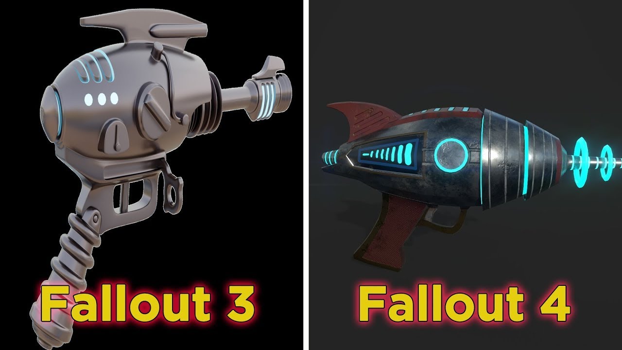Evolution of The Alien Blaster From The Fallout Series