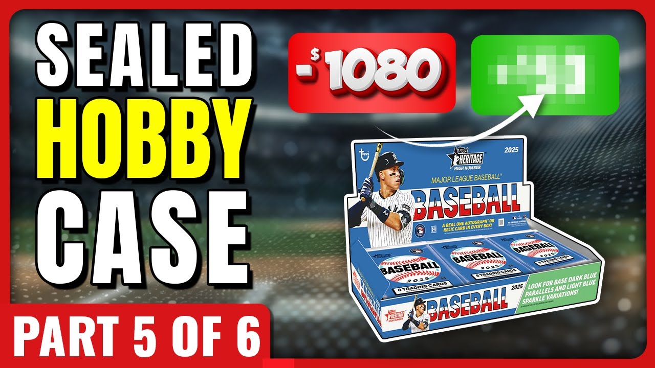 TOP ROOKIE HITS!🚨 FULL CASE PROFIT CHALLENGE🚨 2025 TOPPS HERITAGE HIGH NUMBER HOBBY CASE PART 5 OF 6