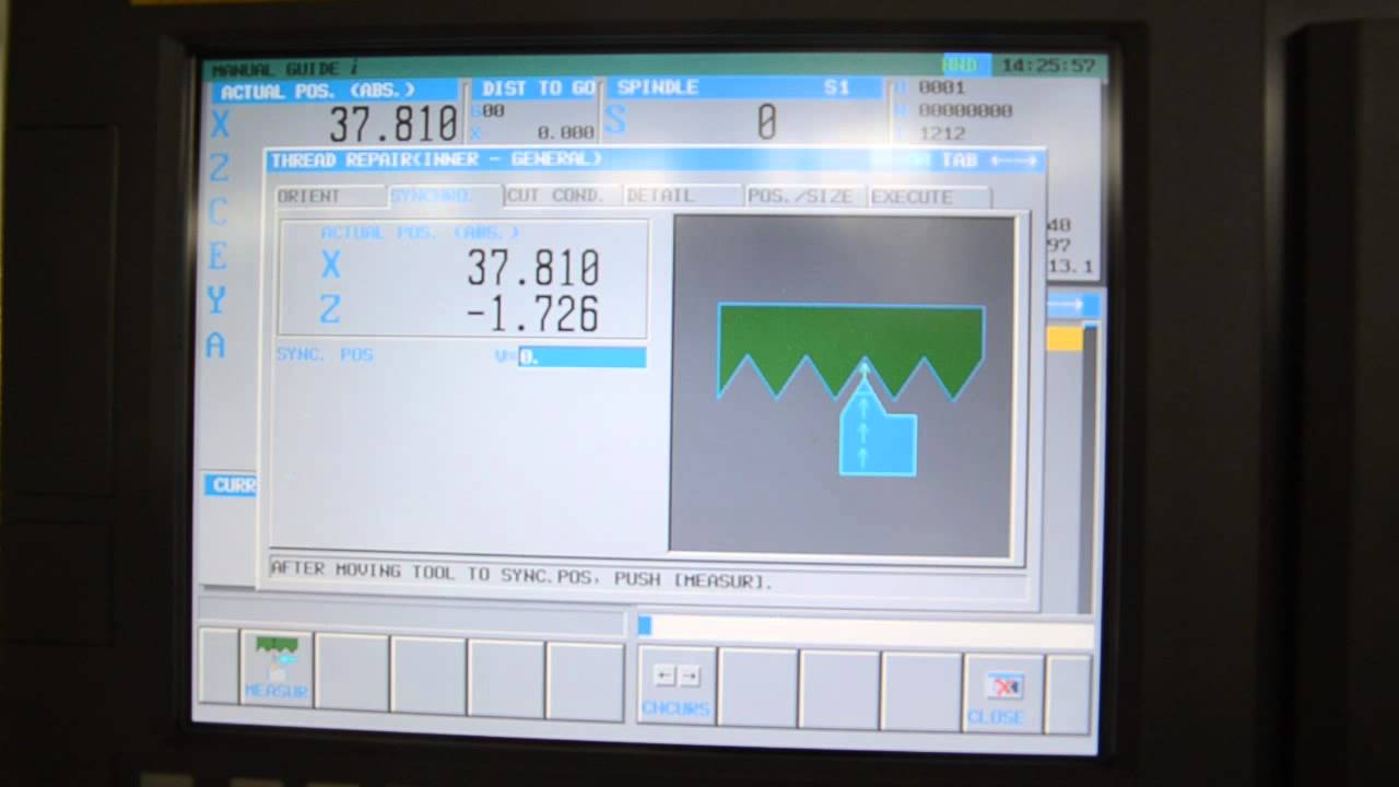 Fanuc OiTD inner threading repair