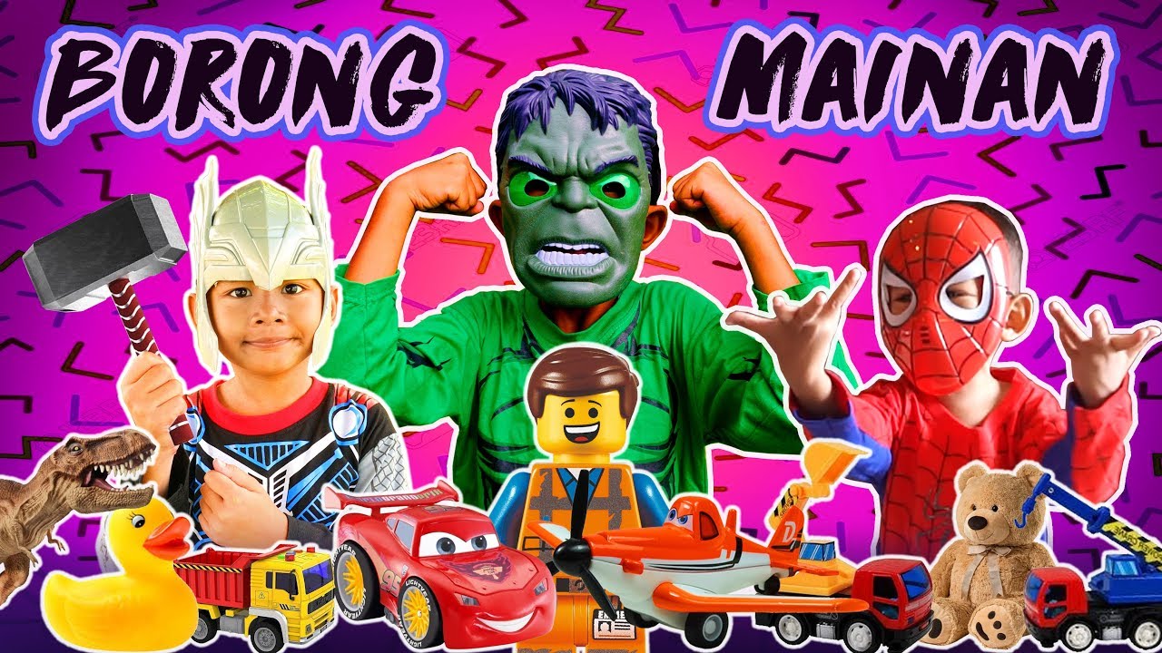Beli Mainan Murah Di Toko Mainan | Bersama Hulk Thor Spiderman Kapten Amerika
