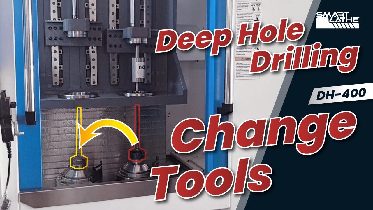 How to Change Deep Hole Drilling Tools Safely and Efficiently?#cnclathe #cnc #deepholedrilling