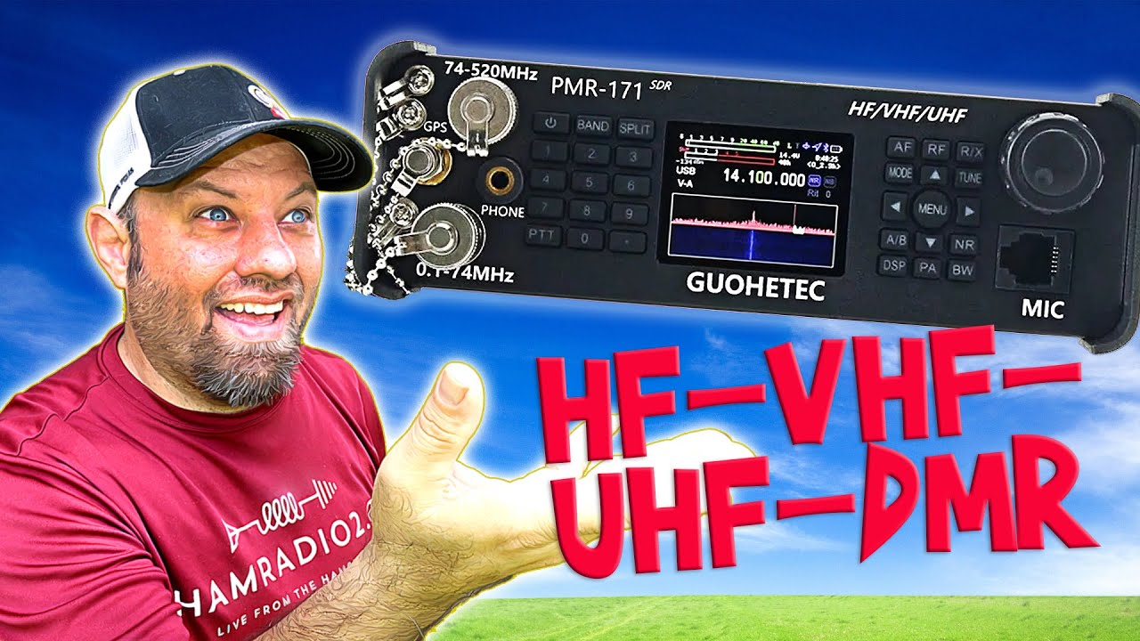 НОВИНКА! Мобильная любительская радиостанция GUOHETEC PMR-171 VHF UHF HF SDR
