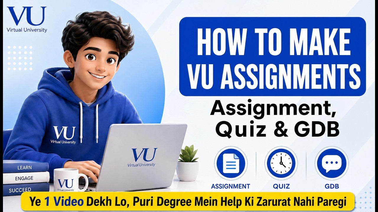 How to Make Assignment in VU | How to Attempt Quiz & Submit GDB (Complete Guide)
