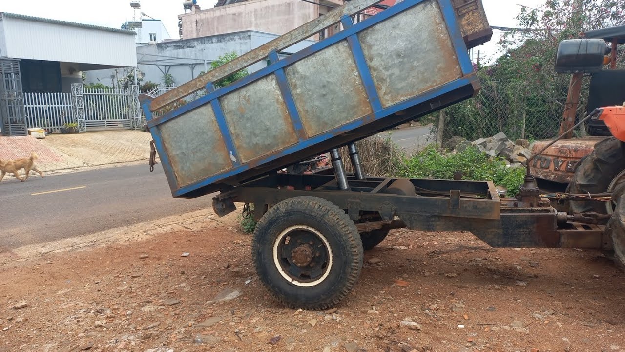 Rơ moóc máy cày 2m3,1m65,ben 2 ty tháng, hơi,cầu  2,5 tấn...giá  5x...ae tham khảo 