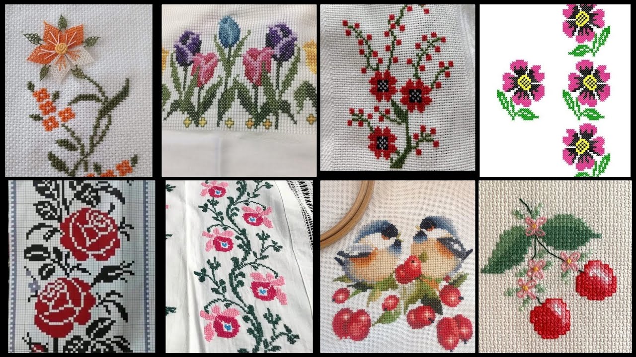 cross stitch embroidery designs //cross stitch designs pictures//dusuti design