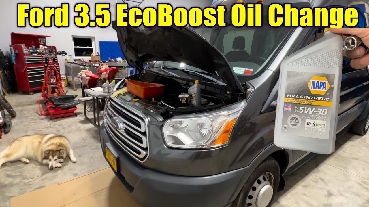 2017 Ford Transit 3.5 Ecoboost Oil Change & Dash Reset