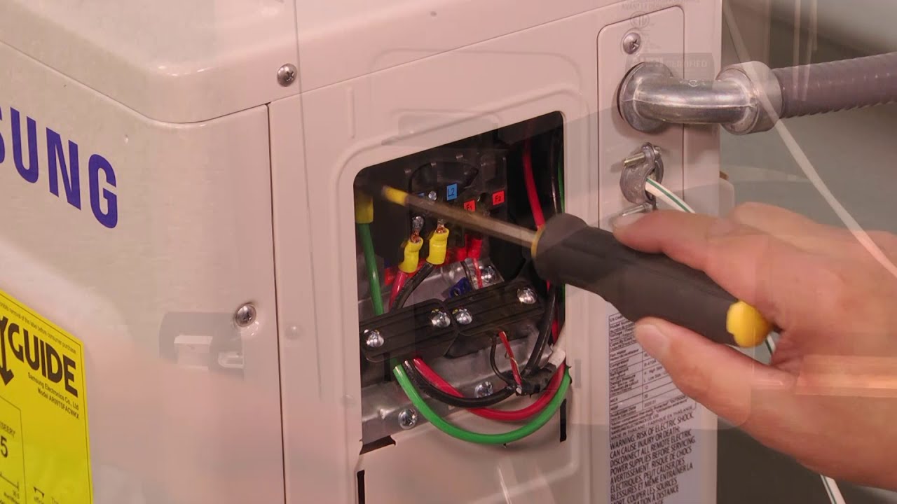 Mini split installation