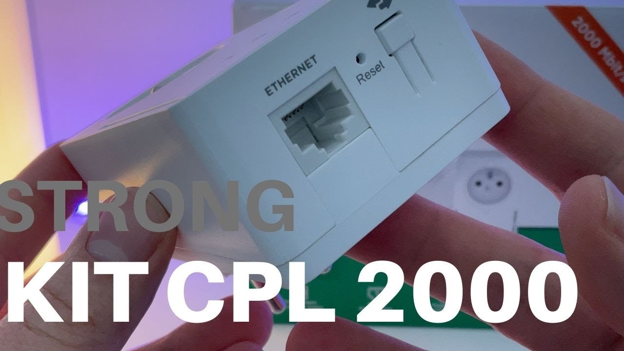 KIT CPL 2000 de STRONG :  Que pensez des CPL en 2022 ? Test et avis. Etendre un réseau facilement.