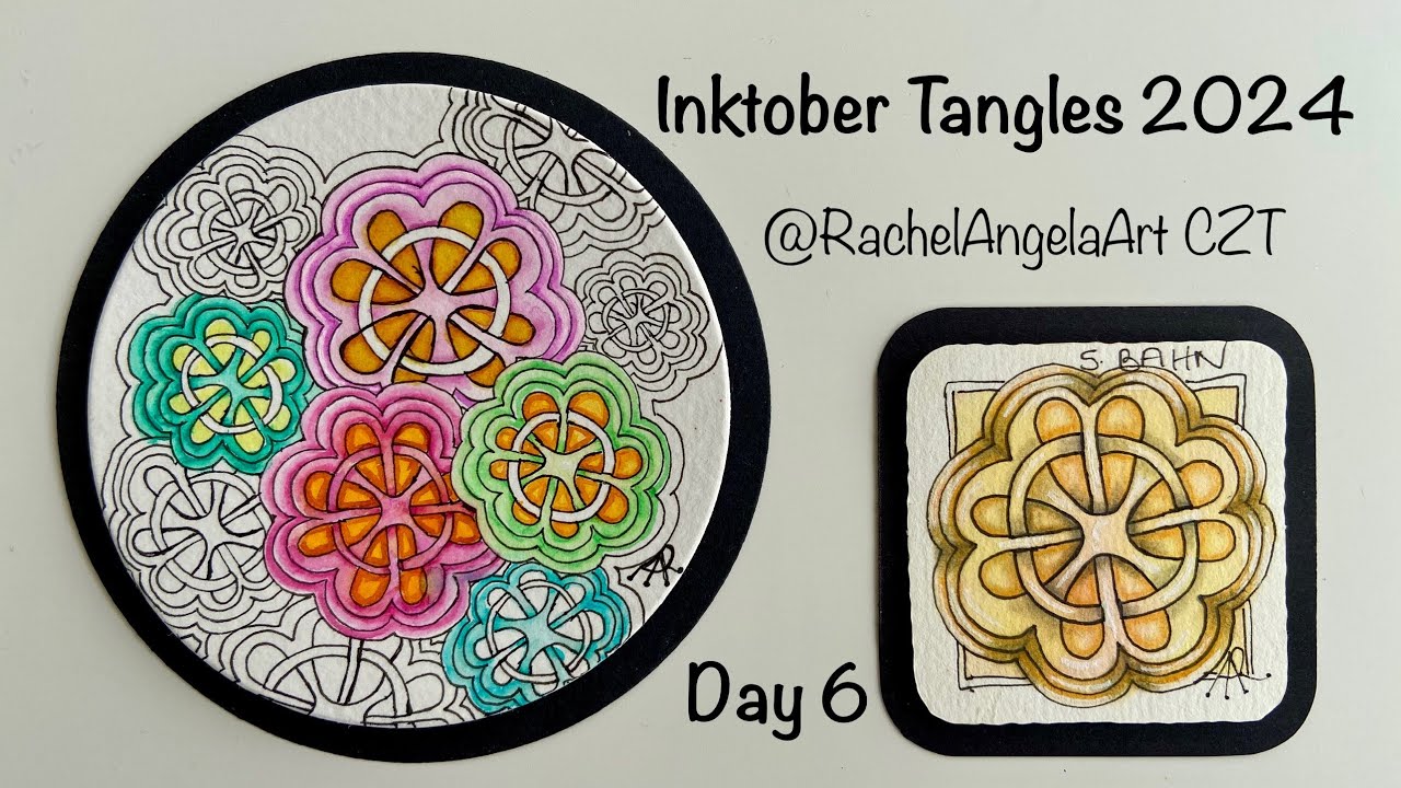 Day 6 - Inktober Tangles 2024 - S Bahn by Midori Furuhashi CZT