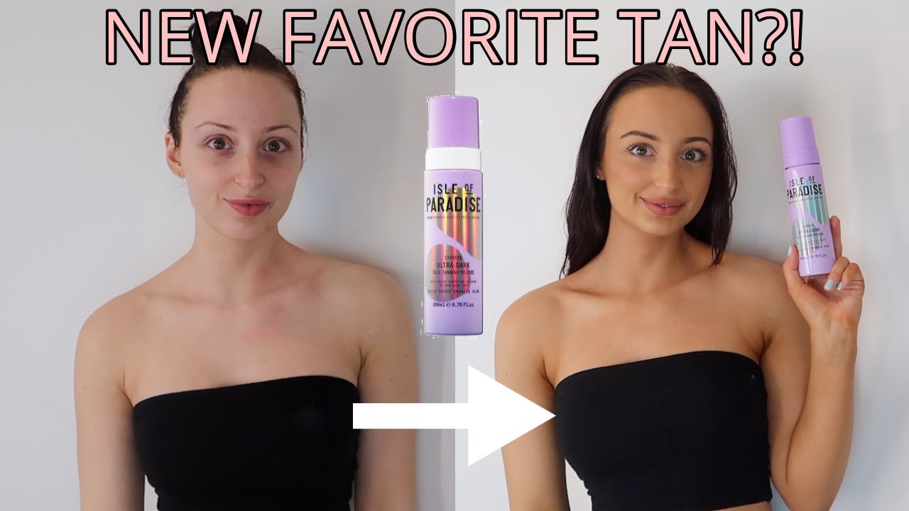 ISLE OF PARADISE EXPRESS ULTRA DARK MOUSSE REVIEW + DEMO! | SELF TANNER REVIEW