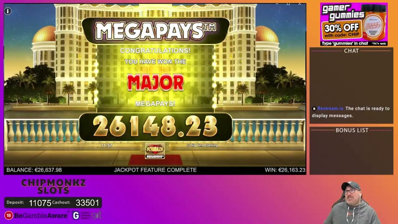 EPIC WINS from Big Time Gaming ft. Chipmonkz Slots/Jord Slots February Edition