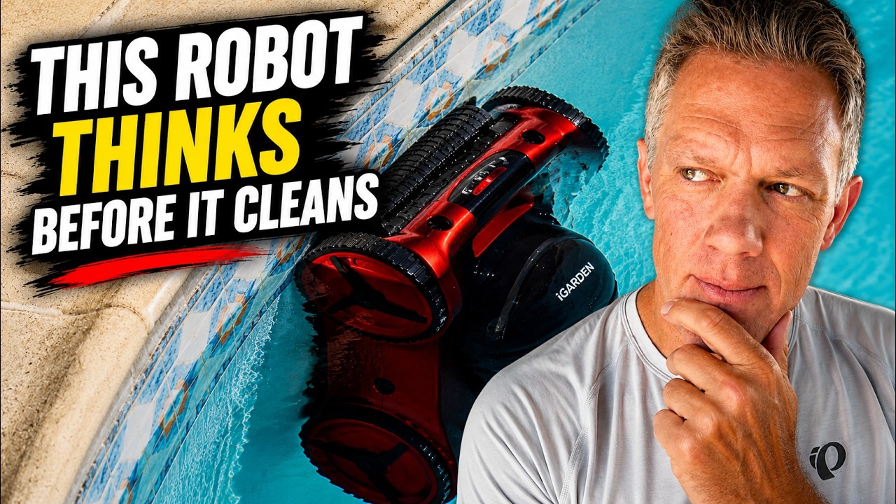 I Tested an AI Pool Cleaner That Actually Thinks | iGarden Robotic Pool Cleaner M1