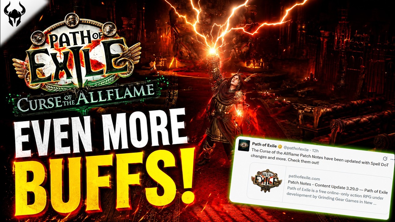 Ещё больше БАФФОВ в дополнительных патчноутах 3.29 | Path of Exile: Curse of the Allflame
