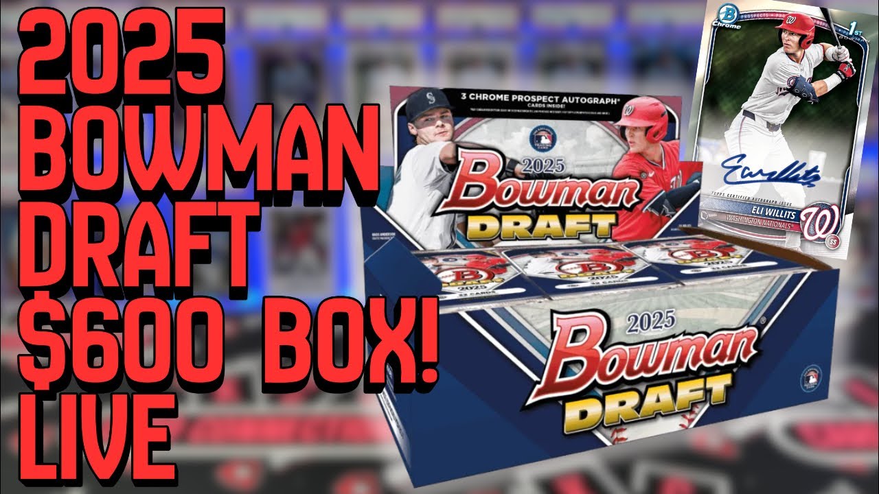 NEW RELEASE - LIVE RIP - 2025 Bowman Draft Baseball Hobby Box
