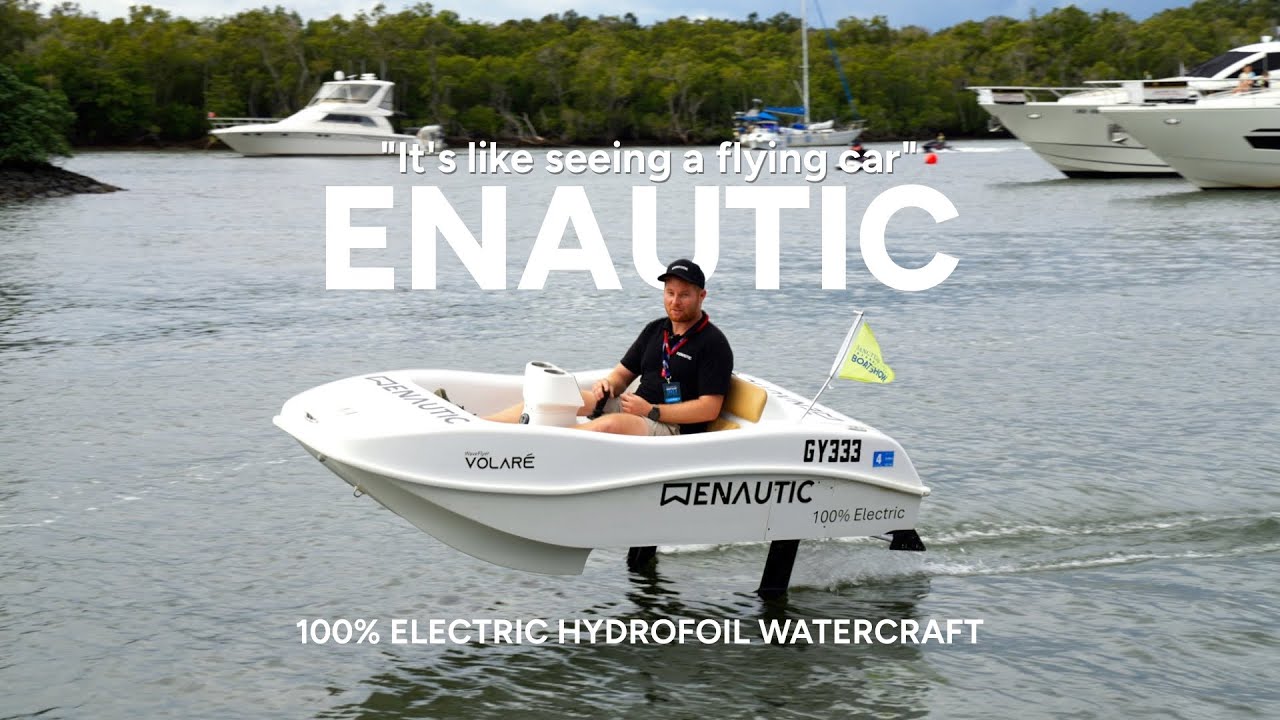 Enautic's Electro Hydrofoil Water Craft -  Interview at Sanctuary Cove Boat Show