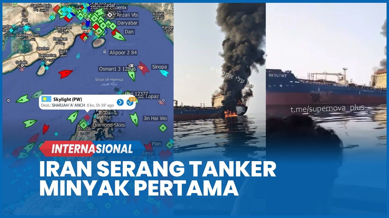 Abaikan Perintah Garda Revolusi, Kapal Tanker Minyak Skylight Diserang Iran di Selat Hormuz