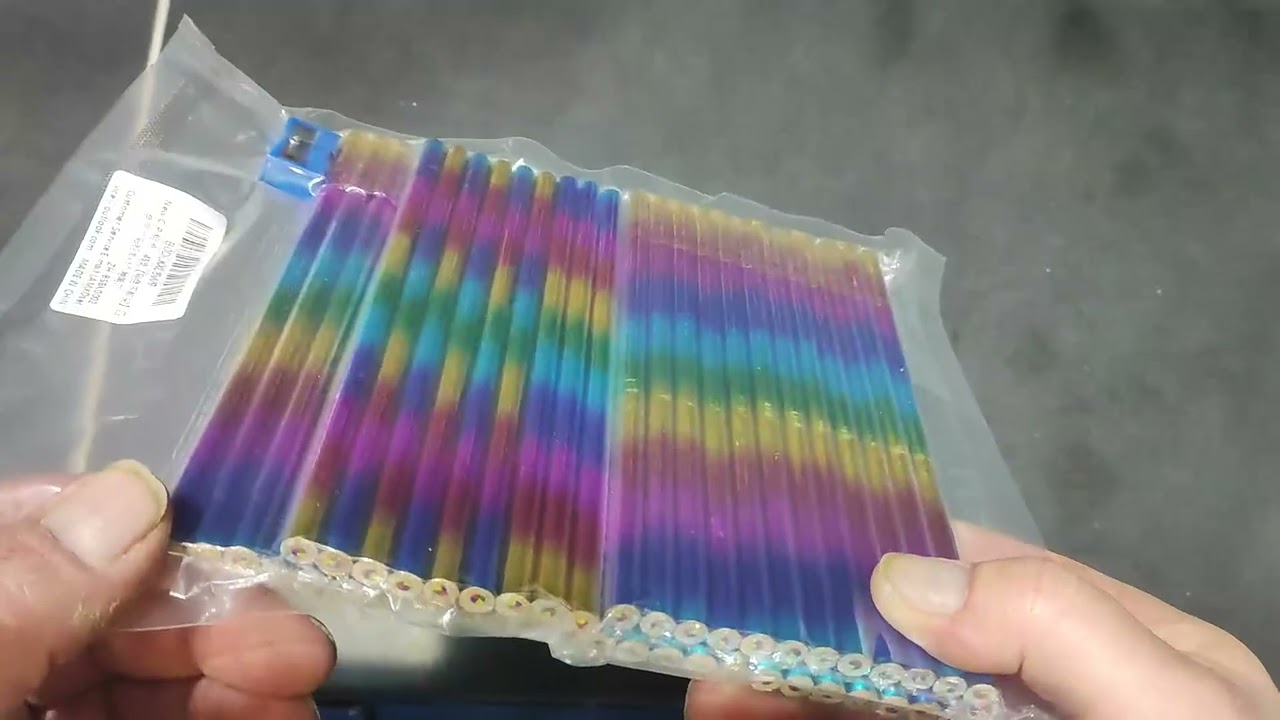 45 St&uuml;ck Regenbogenstift Buntstifte mit 1 Bleistiftspitzer, Warnhinweise doch bitte Mehrsprachig!