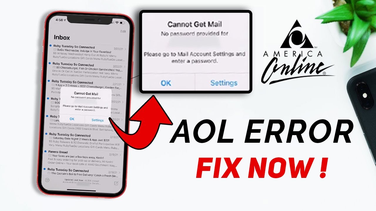 Ошибка AOL Mail на iPhone. НОВОЕ решение — невозможно получить почту AOL