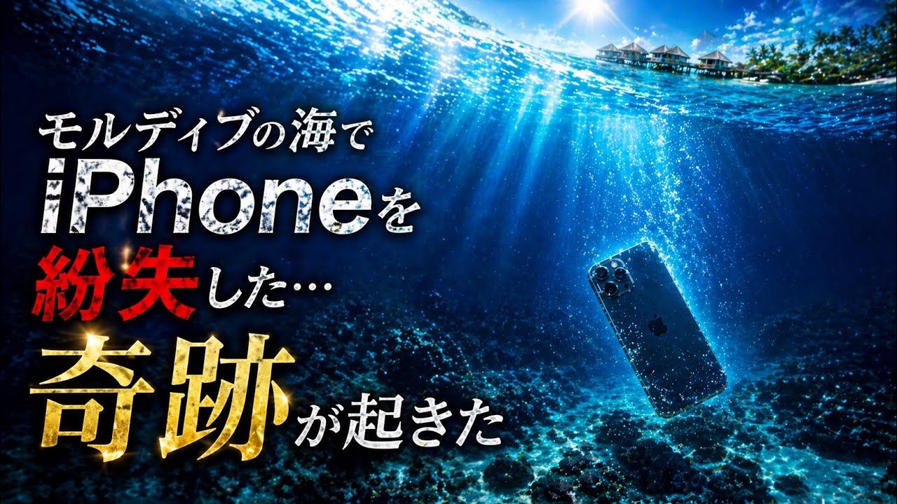 The Maldivians were so kind !  LOST iPhone in the sea of MALDIVES! モルディブの深い海でスマホ失くしたのに日本に届いた？
