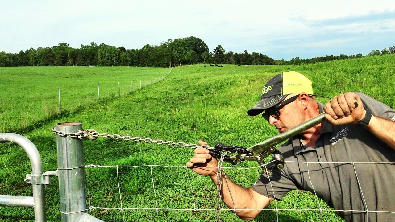 Farm Fencing..knot tying, stretching wire and repair techniques with outtakes!